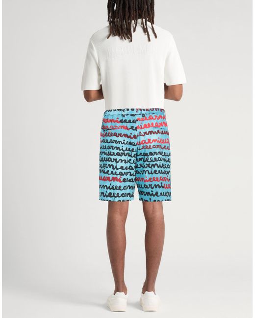 Marni Blue Azure Shorts & Bermuda Shorts Cotton for men