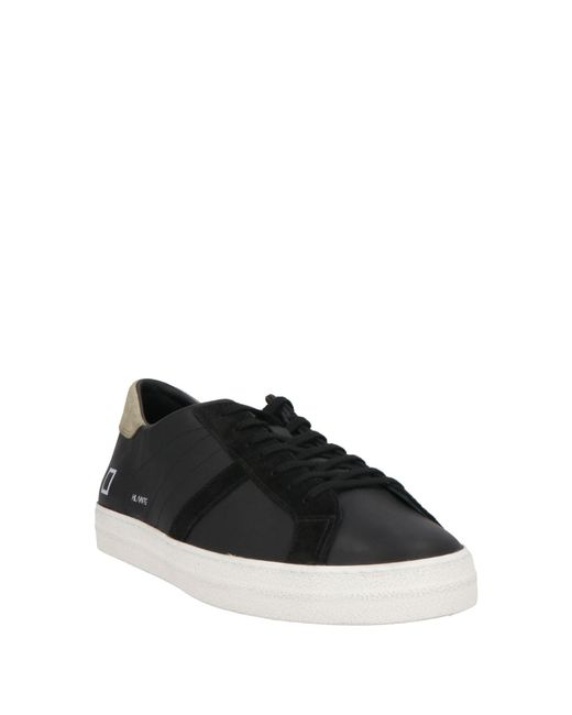 Date Black Sneakers Leather for men