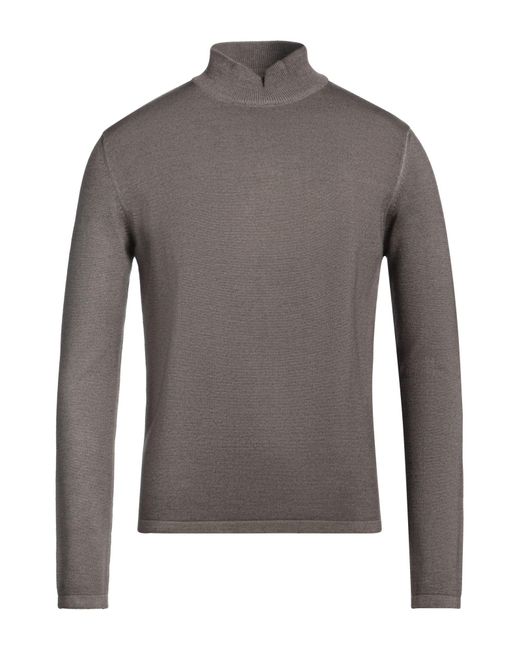 Ermanno Scervino Gray Khaki Turtleneck Merino Wool for men