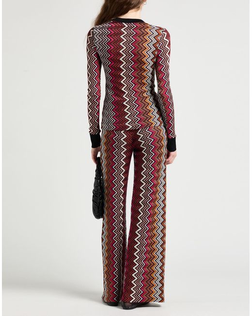 Missoni Red Pants Viscose, Wool, Elastane, Polyamide