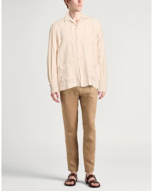Boglioli Natural Ivory Jacket Linen for men