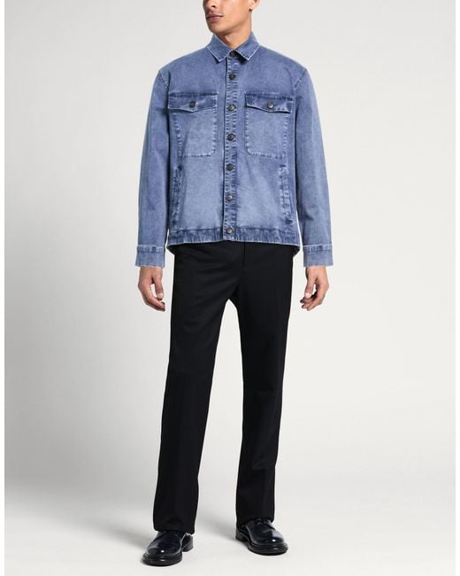 Crossley Blue Denim Outerwear for men