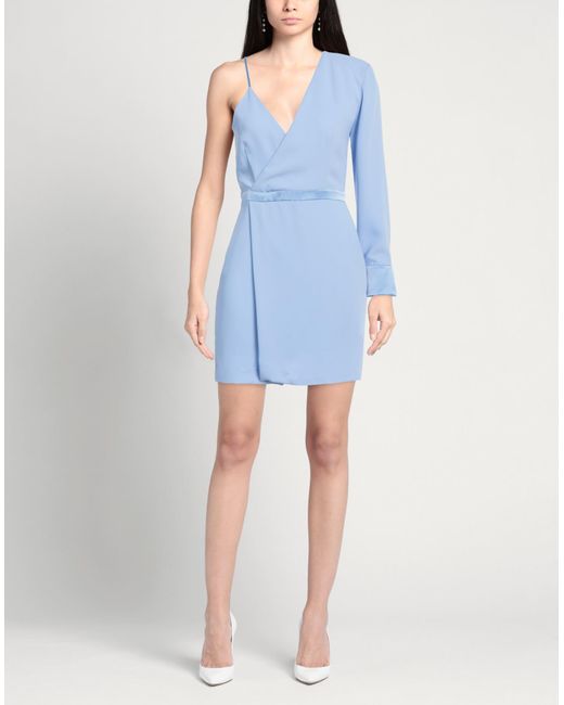 MVP WARDROBE Blue Mini Dress Polyester