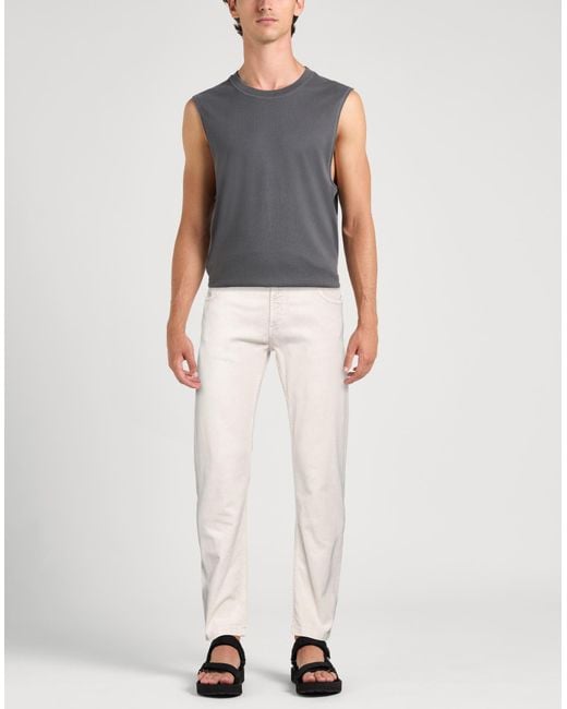 Eleventy White Jeans Cotton, Elastane for men