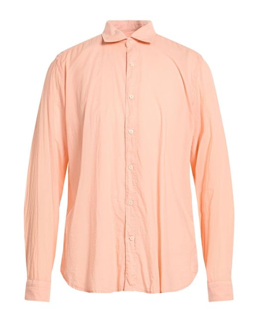 Tintoria Mattei 954 Pink Shirt Cotton for men