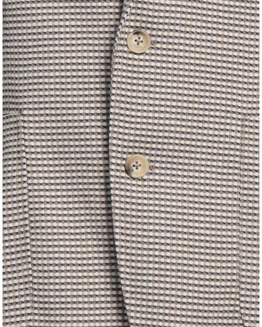Manuel Ritz Gray Blazer Cotton, Polyester for men