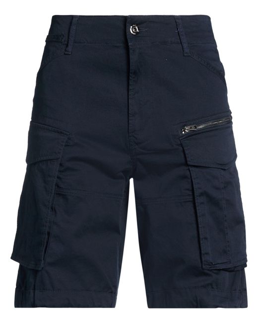 G-Star Blue Shorts & Bermuda Shorts Cotton, Elastane for men
