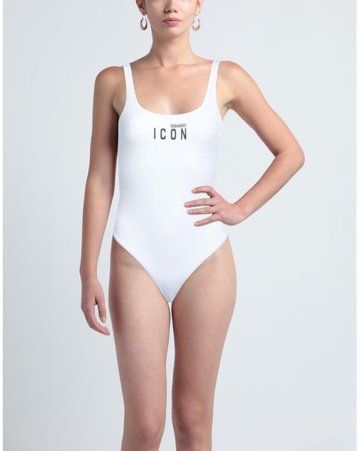 DSquared² White One-piece Swimsuit