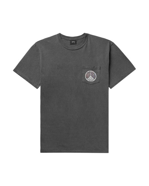 Stussy Gray T-shirt for men