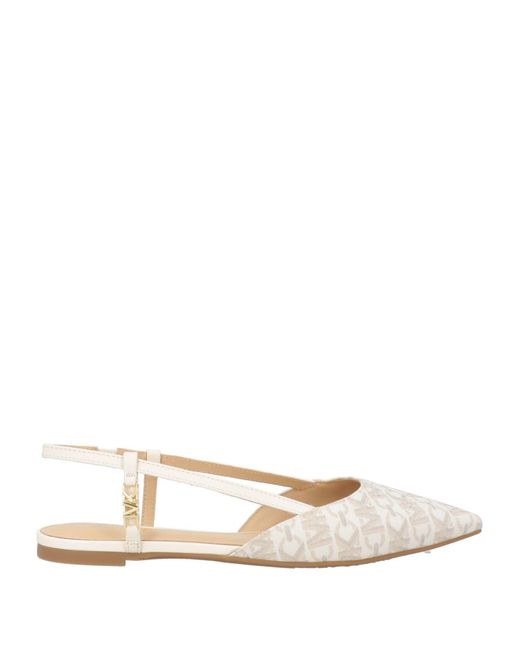 MICHAEL Michael Kors White Ballerina