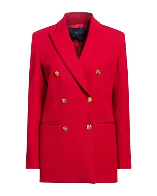 Seafarer Red Blazer Virgin Wool, Elastane