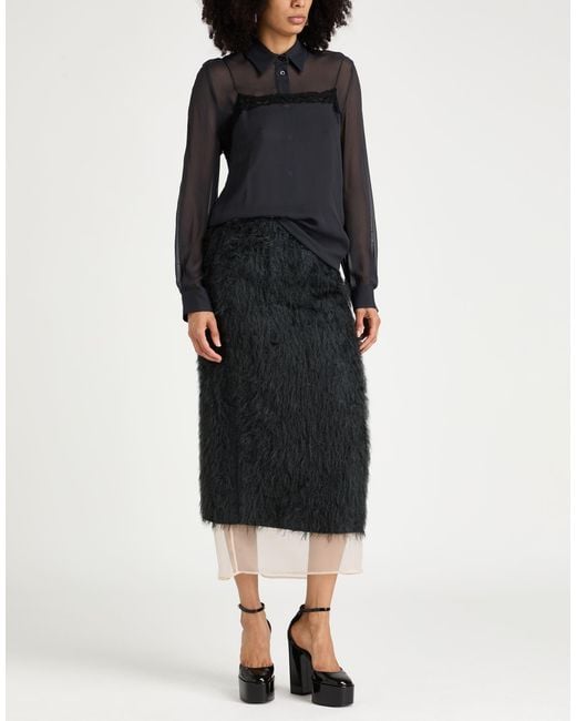 Alysi Black Maxi Skirt