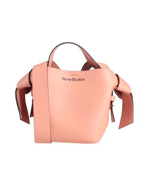 Bolso de mano Acne de color Pink