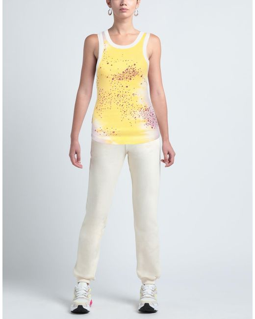 DES_PHEMMES Yellow Tank Top