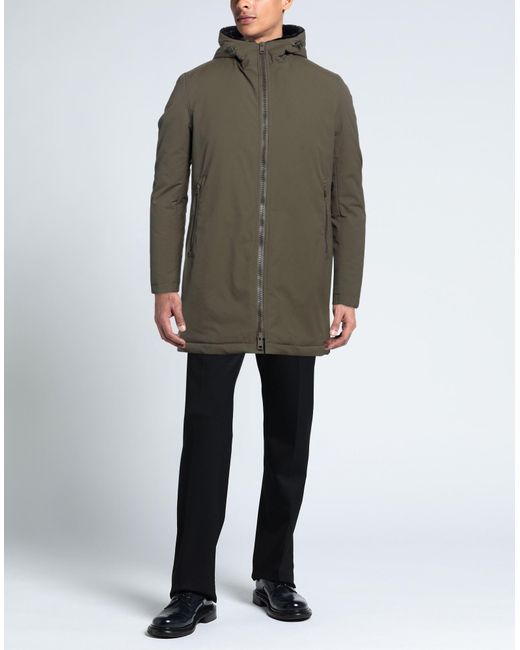 Herno Green Overcoat & Trench Coat for men