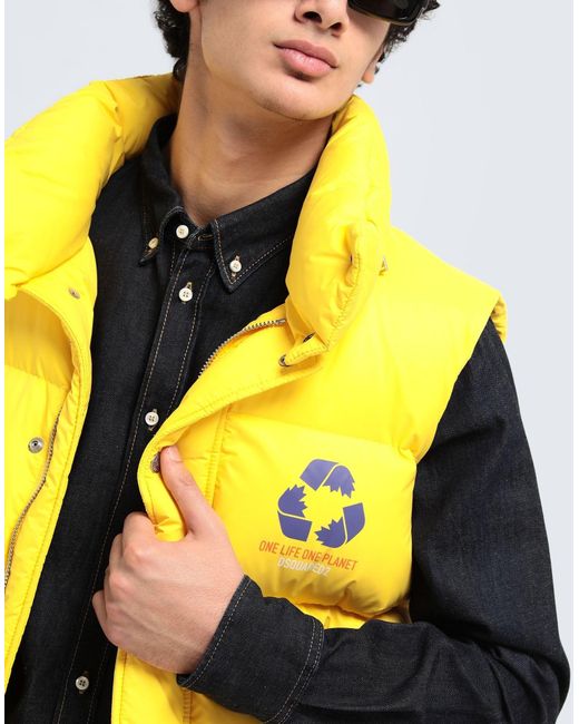 DSquared² Yellow Puffer for men