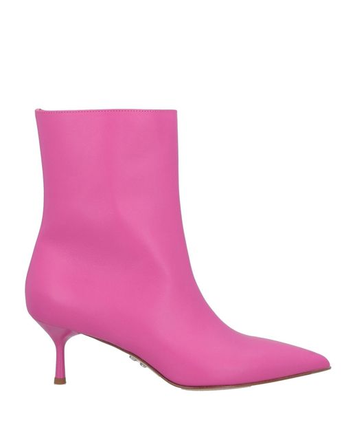 Sergio Levantesi Pink Ankle Boots