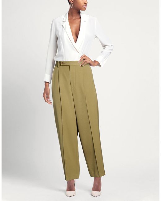 Auralee Green Trouser