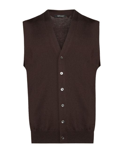 Bellwood Brown Cardigan for men