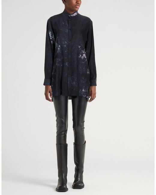Y's Yohji Yamamoto Blue Midnight Shirt Cupro, Cotton