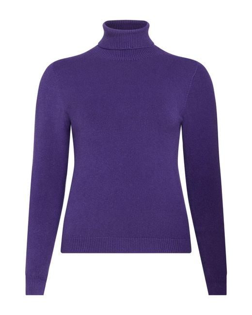 ViCOLO Purple Turtleneck Viscose, Polyester, Polyamide