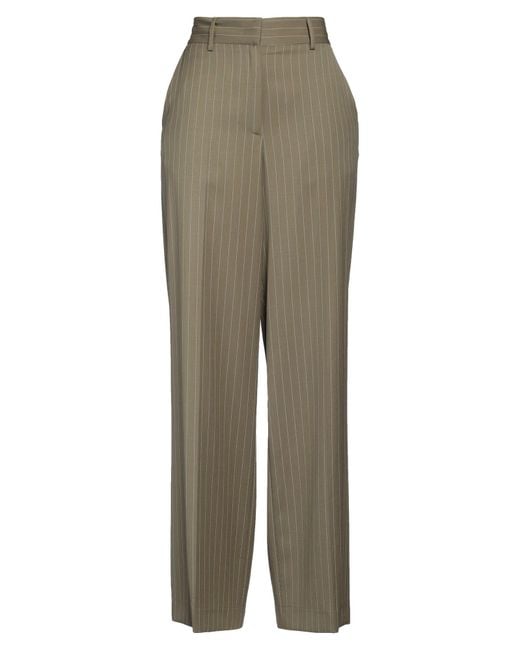 MSGM Green Pants Virgin Wool, Polyester