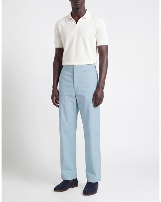 Department 5 Blue Pants Cotton, Elastane for men