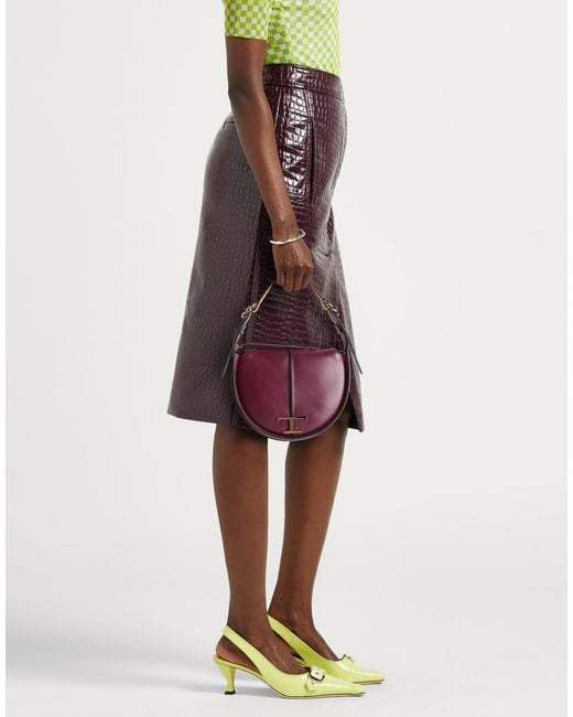 Tod's Purple Handbag