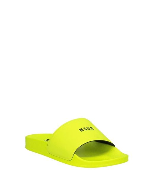 Sandales MSGM en coloris Yellow
