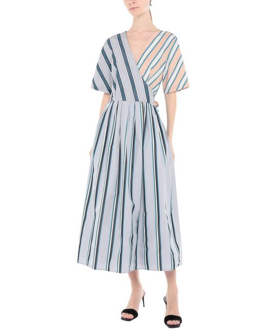 Diane von Furstenberg Blue Midi Dresses