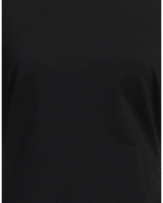 Pinko Black Mini Dress Viscose, Polyamide, Elastane