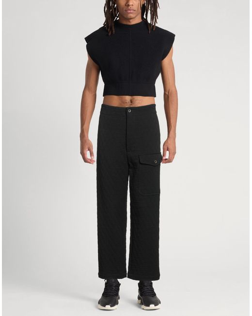 Uma Wang Black Pants Cotton, Viscose, Virgin Wool for men