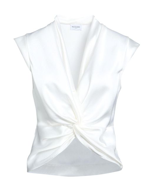 RUE DU BAC White Ivory Top Polyester