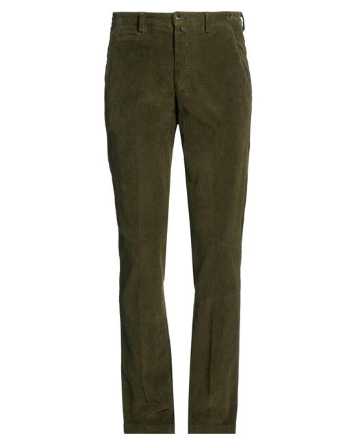 Briglia 1949 Green Military Pants Cotton, Elastane for men