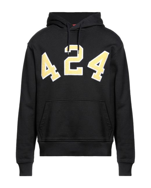 424 Black Sweatshirt for men