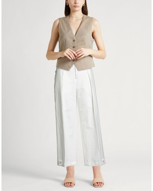 Jil Sander White Pants Cotton