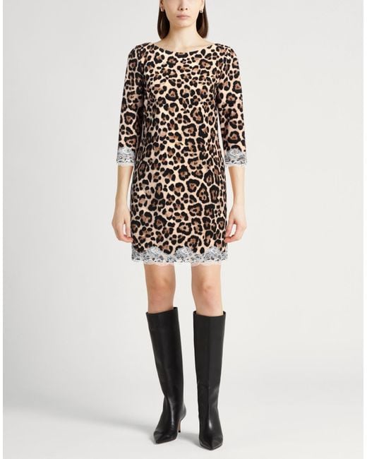 Blumarine Black Mini Dress Polyester, Elastane