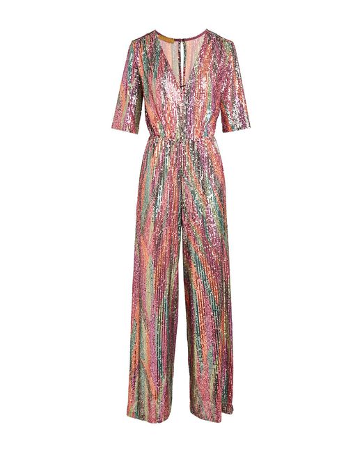 Siyu Pink Jumpsuit Viscose, Elastane