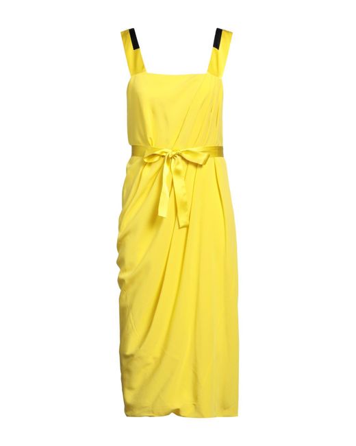 Etro Yellow Midi Dress