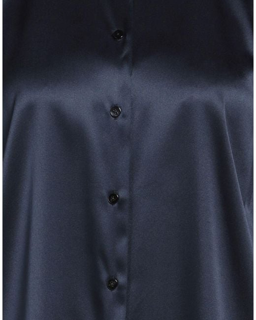 Xacus Blue Midnight Shirt Silk, Elastane