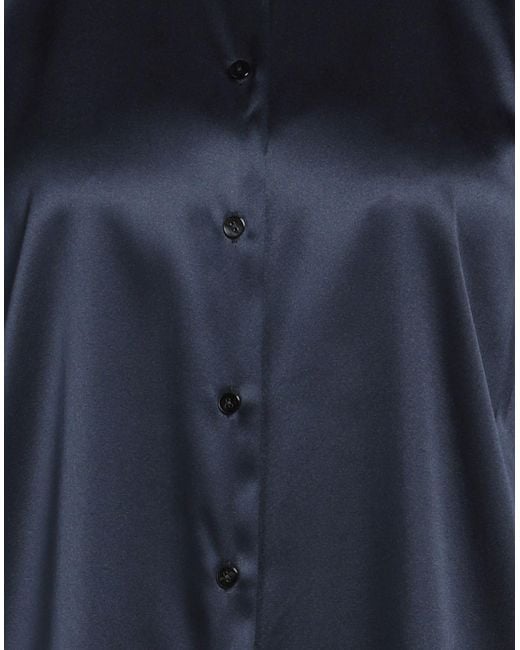 Xacus Blue Midnight Shirt Silk, Elastane