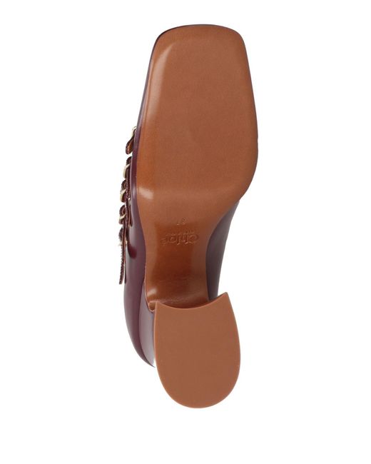 Chloé Purple Pumps Leather