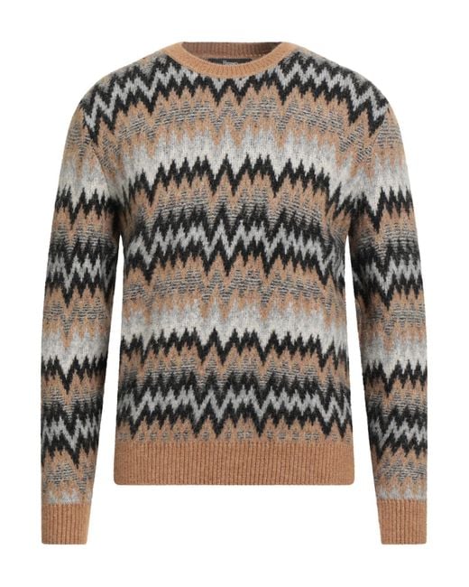 Herno Gray Sweater Polyamide, Alpaca Wool, Elastane for men