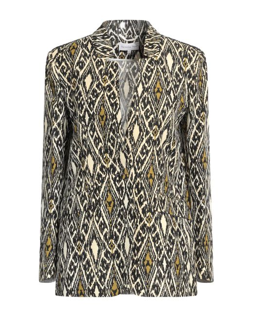 Patrizia Pepe Suit Jacket in Yellow Lyst