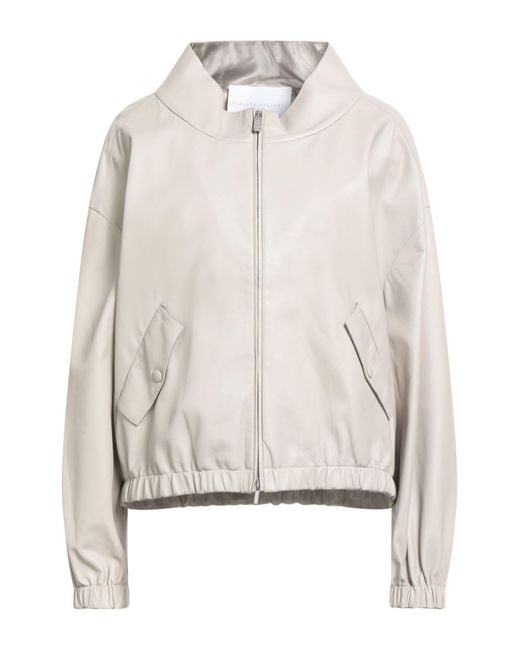 Fabiana Filippi White Jacket Leather
