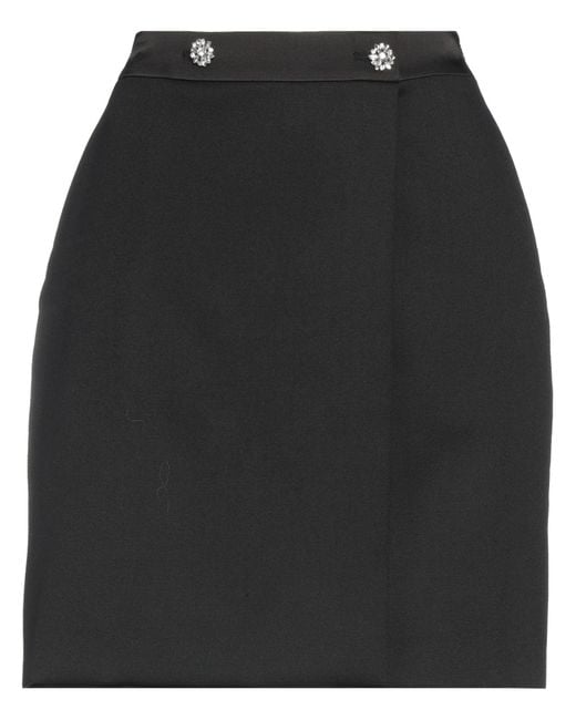 Boss Black Mini Skirt Virgin Wool, Acetate, Viscose