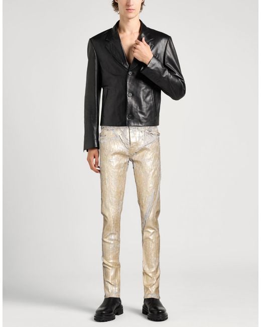 Rick Owens Natural Jeans Cotton, Elastane for men