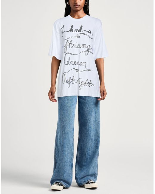 MSGM White T-Shirts