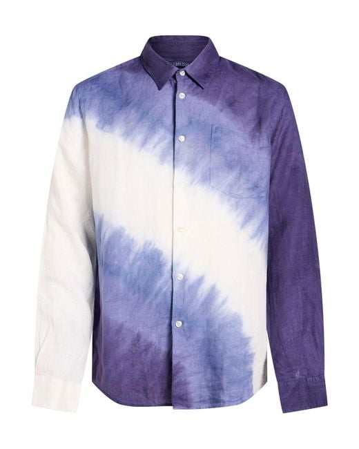 Vilebrequin Blue Shirt Linen for men