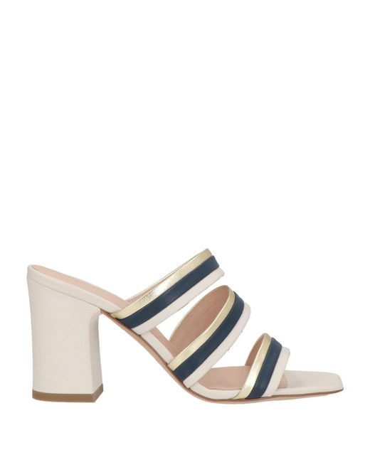 Cerruti 1881 White Sandals Goat Skin